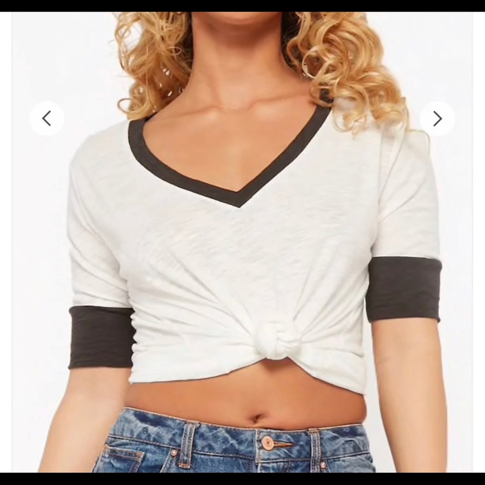 V neck top